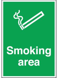 GPC Smoking Area Sign - Pack of 10